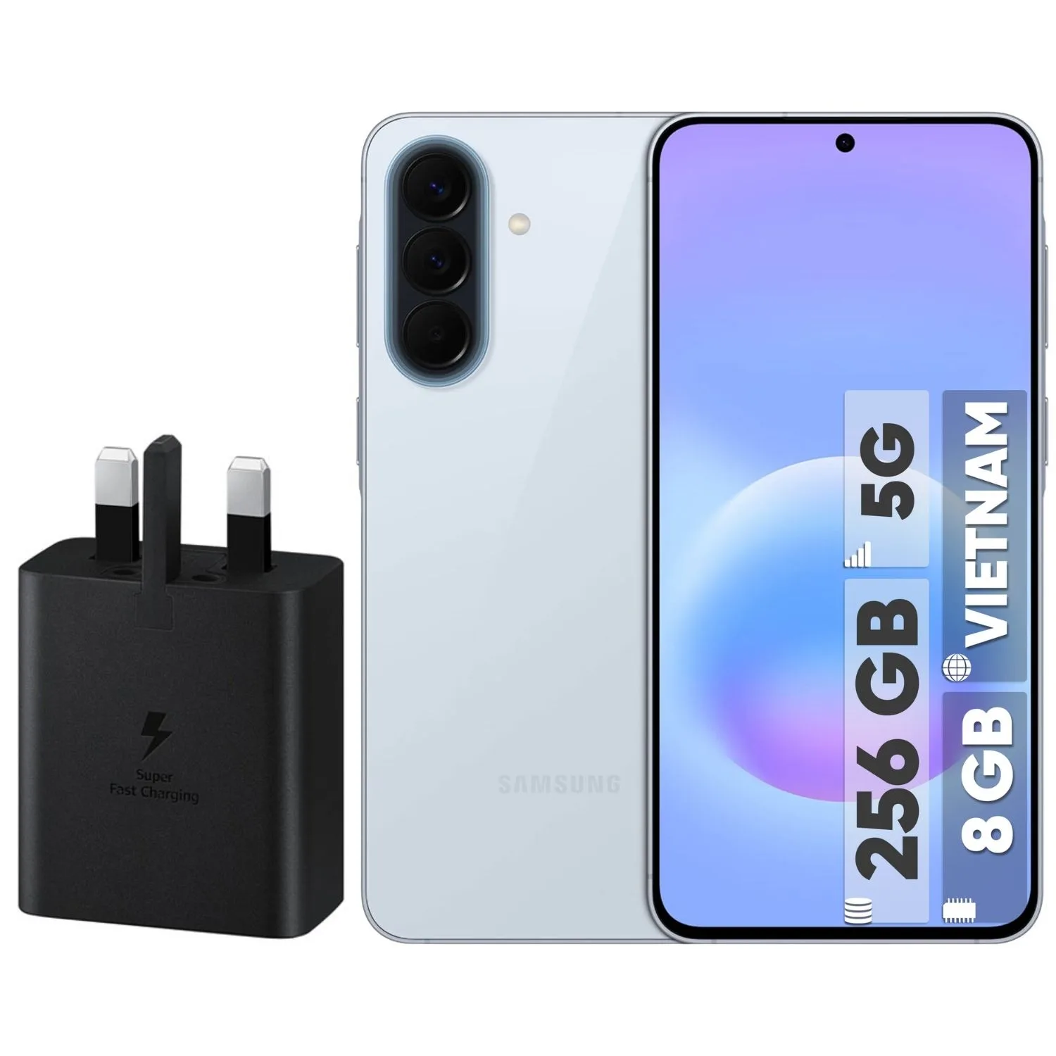 گوشی موبایل سامسونگ مدل Galaxy A57 دو سیم‌کارت ظرفیت 256 گیگابایت و رم 8 گیگابایت - ویتنام - به همراه شارژر 45 وات سامسونگ