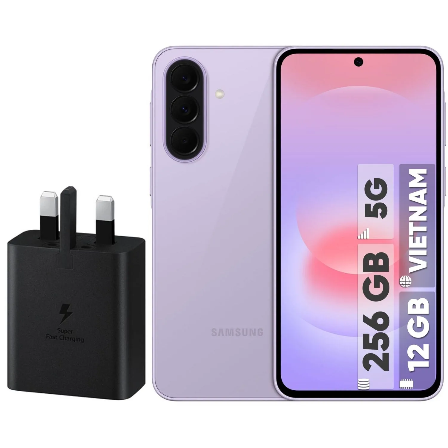 گوشی موبایل سامسونگ مدل Galaxy A37 دو سیمکارت ظرفیت 256 گیگابایت و رم 12 گیگابایت - ویتنام - به همراه شارژر 45 وات سامسونگ